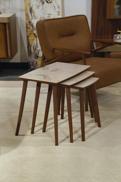 AYGE™ İstanbul 3lü Zigon Sehpa %100 MDF