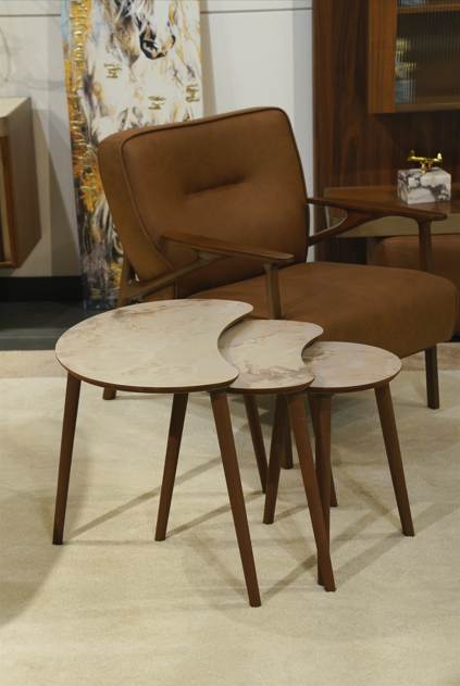 AYGE ™ Berlin 3lü Zigon Sehpa %100 MDF