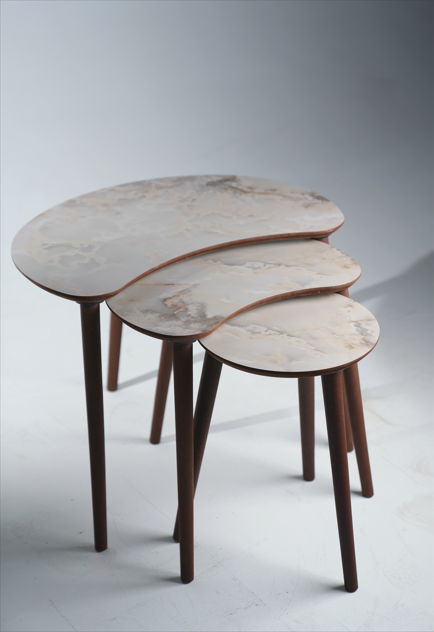 AYGE ™ Berlin 3lü Zigon Sehpa %100 MDF