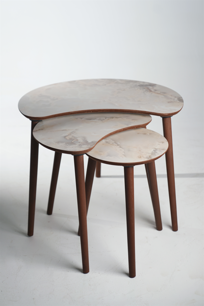AYGE ™ Berlin 3lü Zigon Sehpa %100 MDF