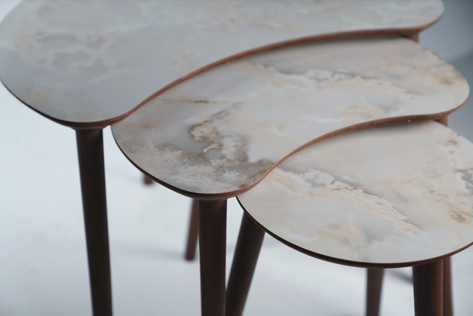 AYGE ™ Berlin 3lü Zigon Sehpa %100 MDF