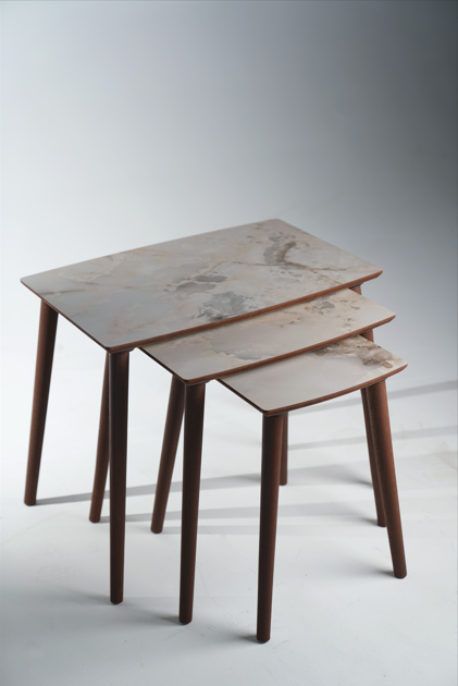 AYGE™ İstanbul 3lü Zigon Sehpa %100 MDF