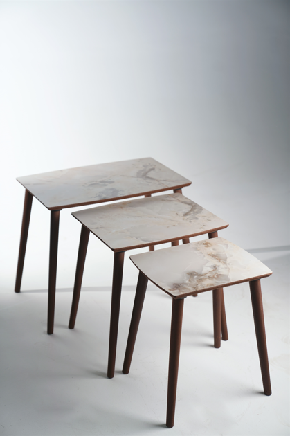 AYGE™ İstanbul 3lü Zigon Sehpa %100 MDF