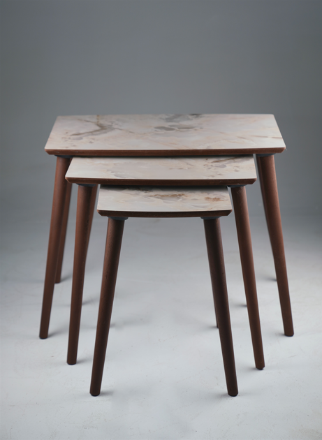 AYGE™ İstanbul 3lü Zigon Sehpa %100 MDF