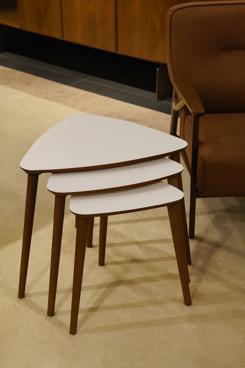 AYGE ™ Tokyo 3lü Zigon Sehpa %100 MDF