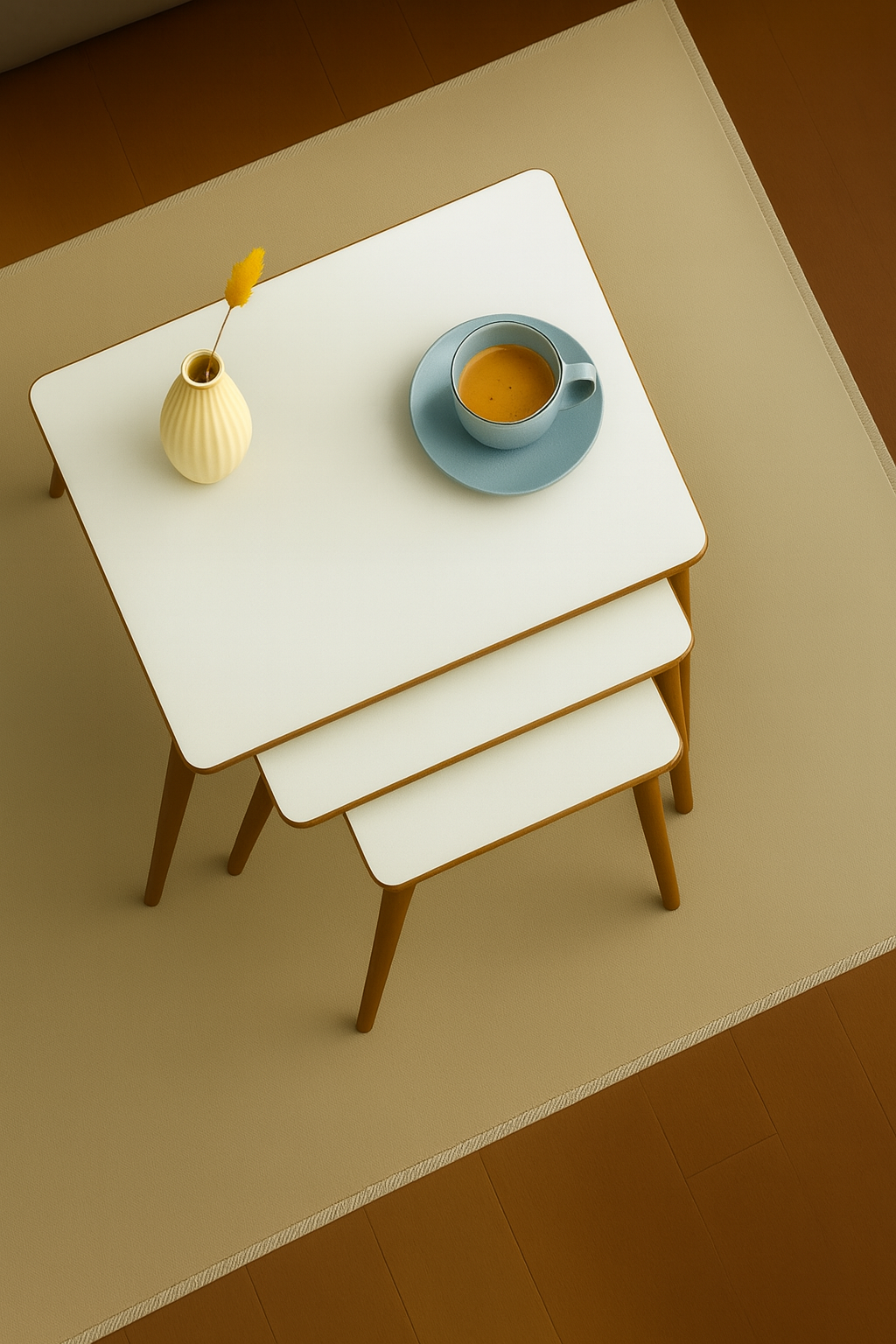 AYGE™ İstanbul 3lü Zigon Sehpa %100 MDF