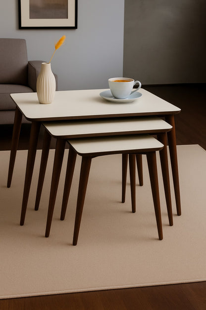 AYGE™ İstanbul 3lü Zigon Sehpa %100 MDF