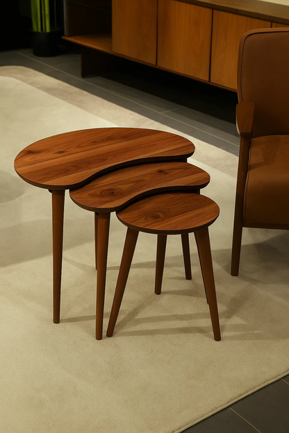 AYGE ™ Berlin 3lü Zigon Sehpa %100 MDF