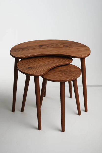AYGE ™ Berlin 3lü Zigon Sehpa %100 MDF