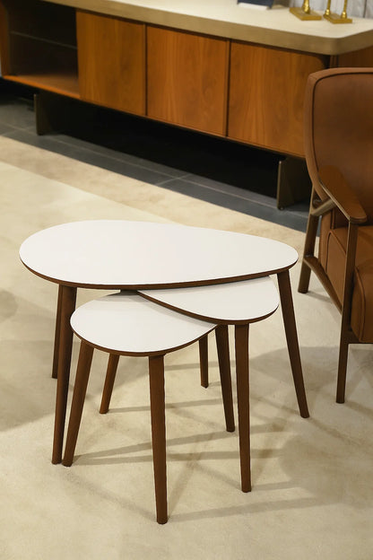 AYGE ™ Paris 3lü Zigon Sehpa %100 MDF