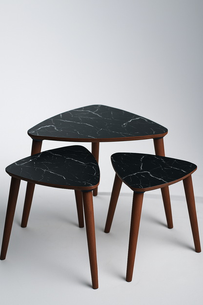 AYGE ™ Tokyo 3lü Zigon Sehpa %100 MDF