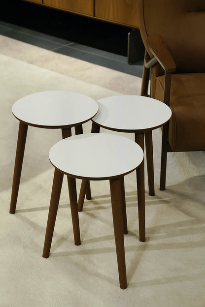 AYGE ™ Madrid 3lü Zigon Sehpa %100 MDF
