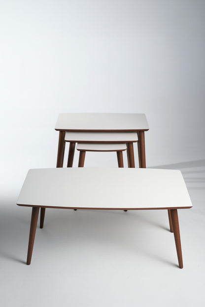 AYGE ™ İstanbul 3lü Zigon + Orta Sehpa %100 MDF