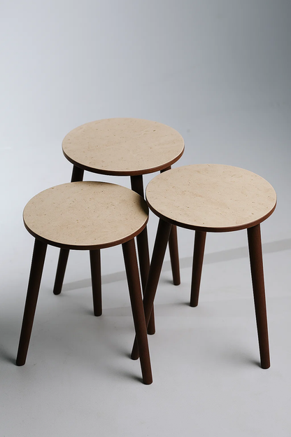 AYGE ™ Madrid 3lü Zigon Sehpa %100 MDF