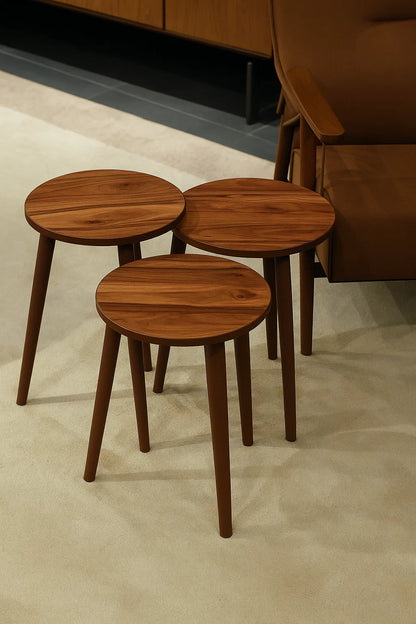 AYGE ™ Madrid 3lü Zigon Sehpa %100 MDF