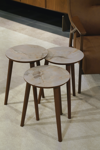 AYGE ™ Madrid 3lü Zigon Sehpa %100 MDF