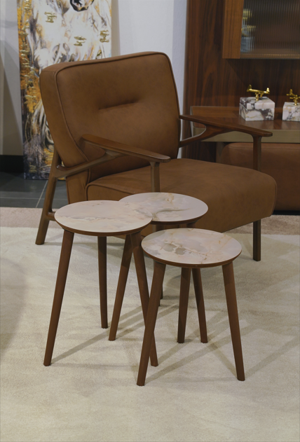 AYGE ™ Madrid 3lü Zigon Sehpa %100 MDF
