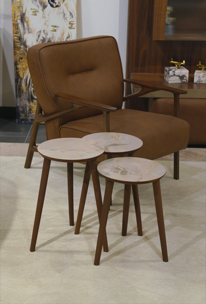 AYGE ™ Madrid 3lü Zigon Sehpa %100 MDF