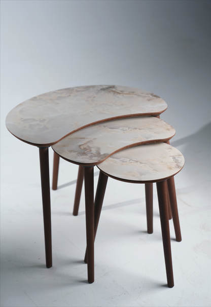 AYGE ™ Berlin 3lü Zigon Sehpa %100 MDF