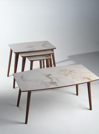AYGE ™ İstanbul 3lü Zigon + Orta Sehpa %100 MDF