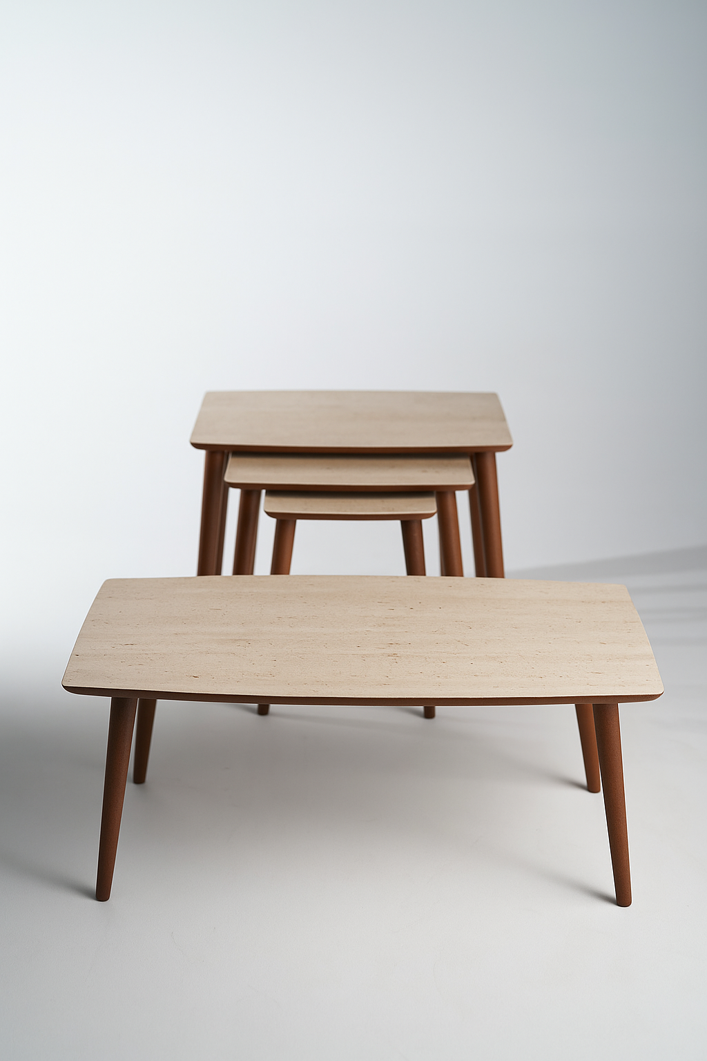AYGE ™ İstanbul 3lü Zigon + Orta Sehpa %100 MDF