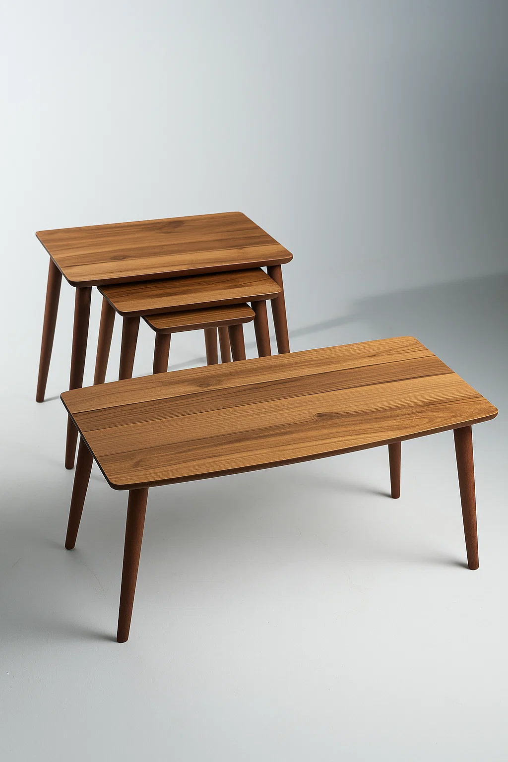 AYGE ™ İstanbul 3lü Zigon + Orta Sehpa %100 MDF