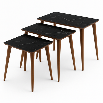 AYGE™ İstanbul 3lü Zigon Sehpa %100 MDF