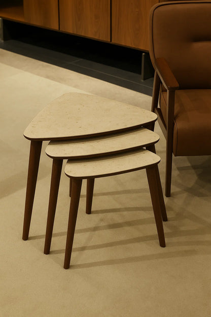 AYGE ™ Tokyo 3lü Zigon Sehpa %100 MDF