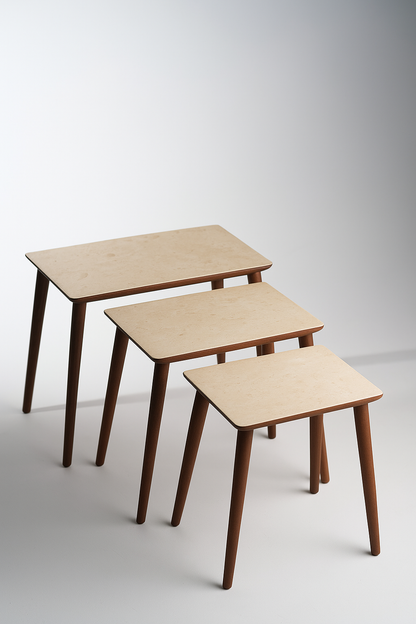 AYGE™ İstanbul 3lü Zigon Sehpa %100 MDF