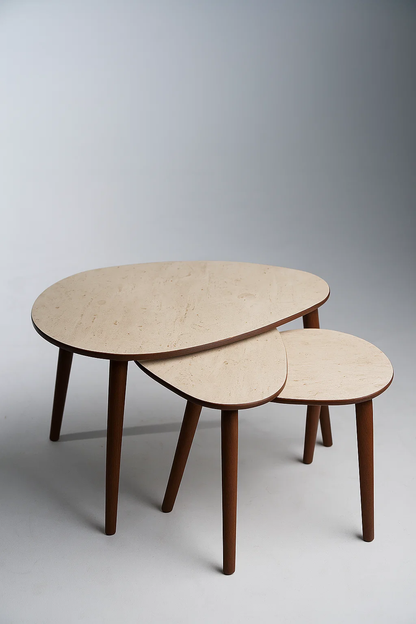 AYGE ™ Paris 3lü Zigon Sehpa %100 MDF