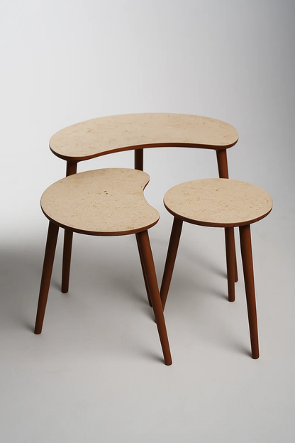 AYGE ™ Berlin 3lü Zigon Sehpa %100 MDF