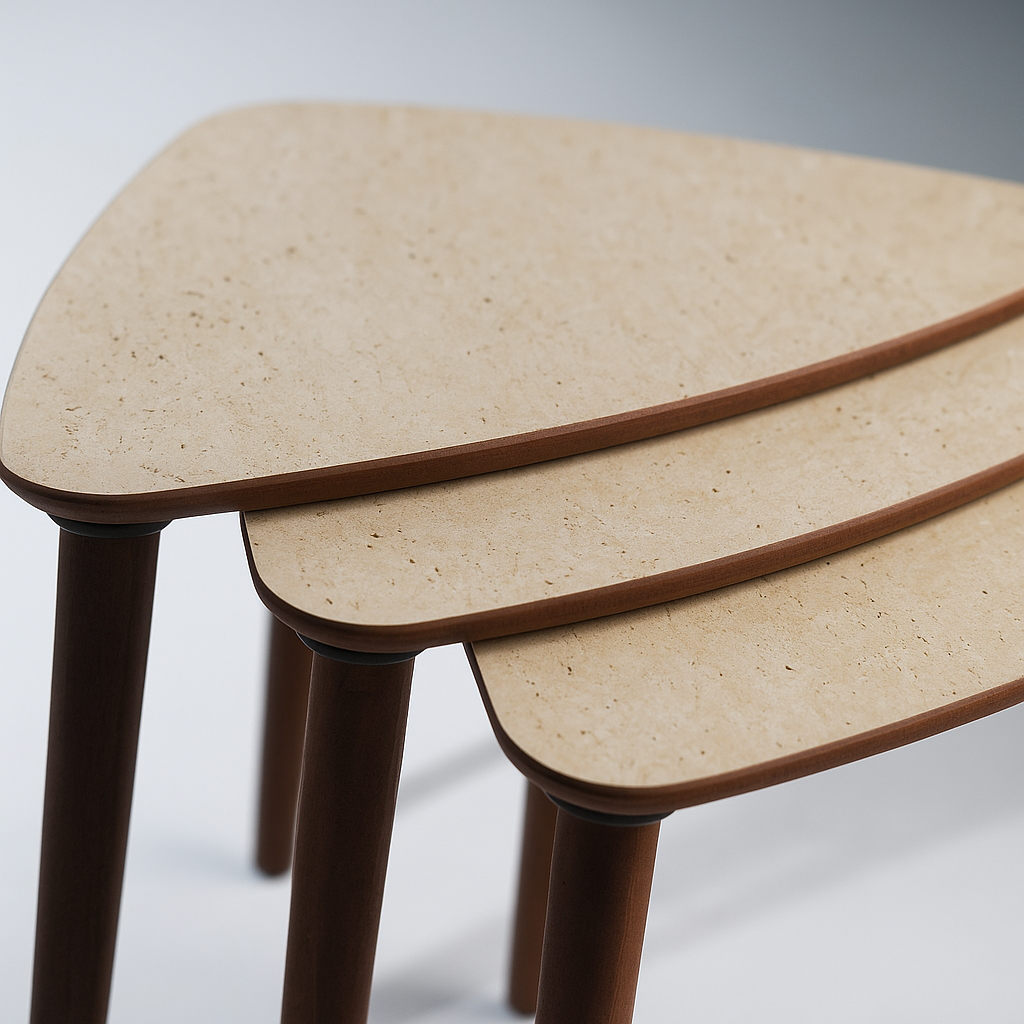 AYGE ™ Tokyo 3lü Zigon Sehpa %100 MDF