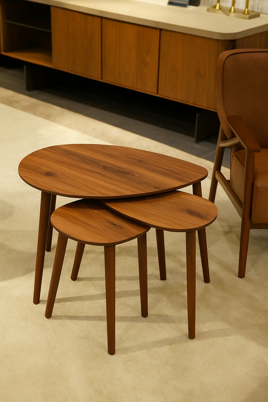 AYGE ™ Paris 3lü Zigon Sehpa %100 MDF