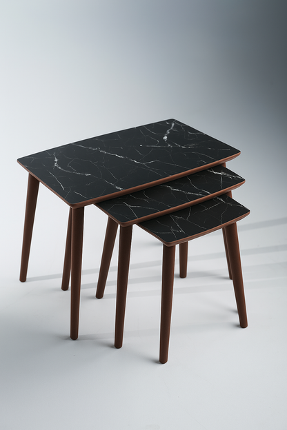 AYGE™ İstanbul 3lü Zigon Sehpa %100 MDF